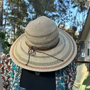 Karen Keith Straw Summer Hat Protection Boho  
Vacation